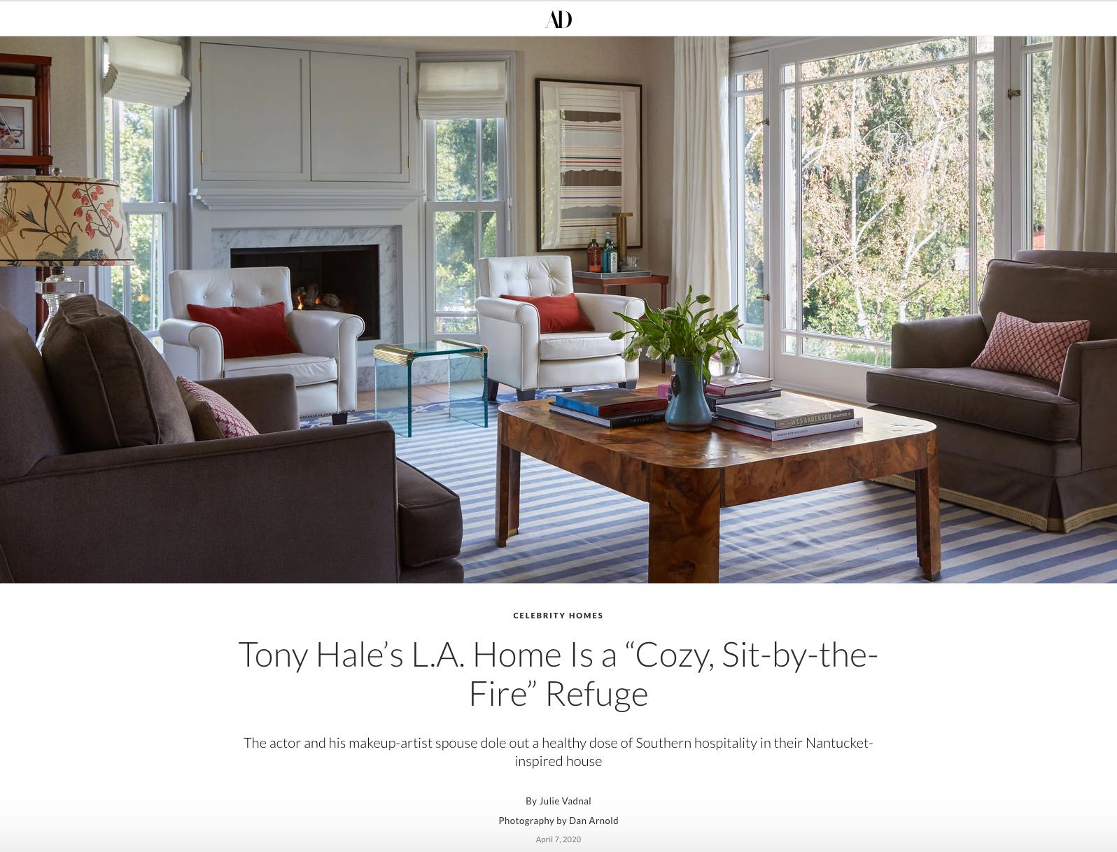 Tony Hale's L.A. Home Is a Cozy, Sit-by-the-Fire Refuge