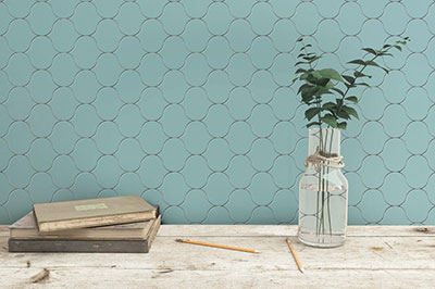 cement tiles - rounded
